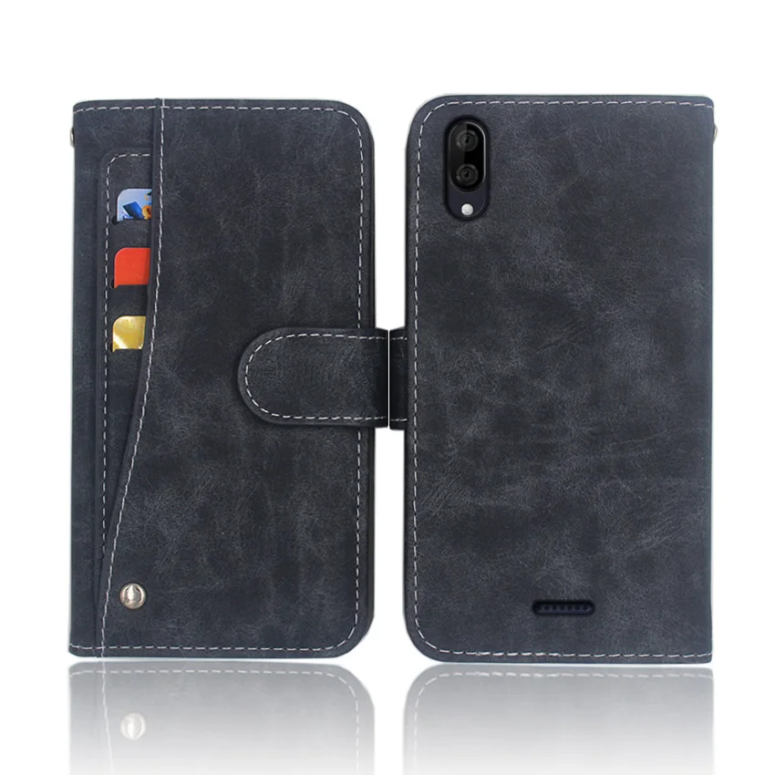 Горячее предложение! Распродажа! Wiko Y80 чехол Высокое качество кожаный чехол с откидной крышкой для телефона сумка чехол для Wiko Y80 с передний чехол-слайдер со слотом для карт