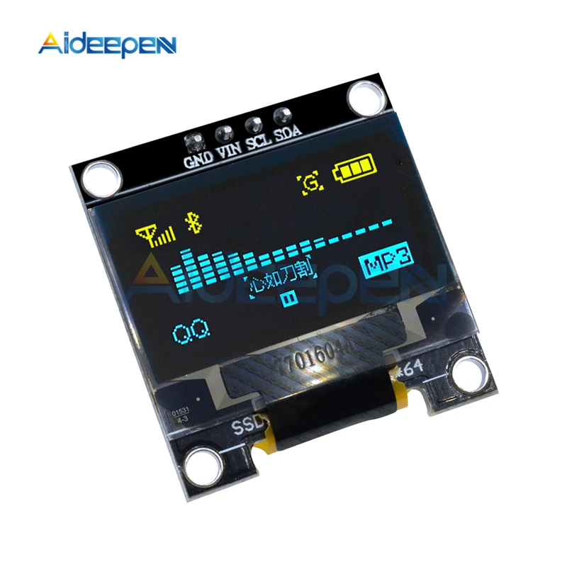 0,96 дюймовый IIC igc серийный OLED дисплей модуль 128X64 igc SSD1306 ультра низкая мощность плата с ЖК-экраном GND VCC SCL SDA для Arduino DIY