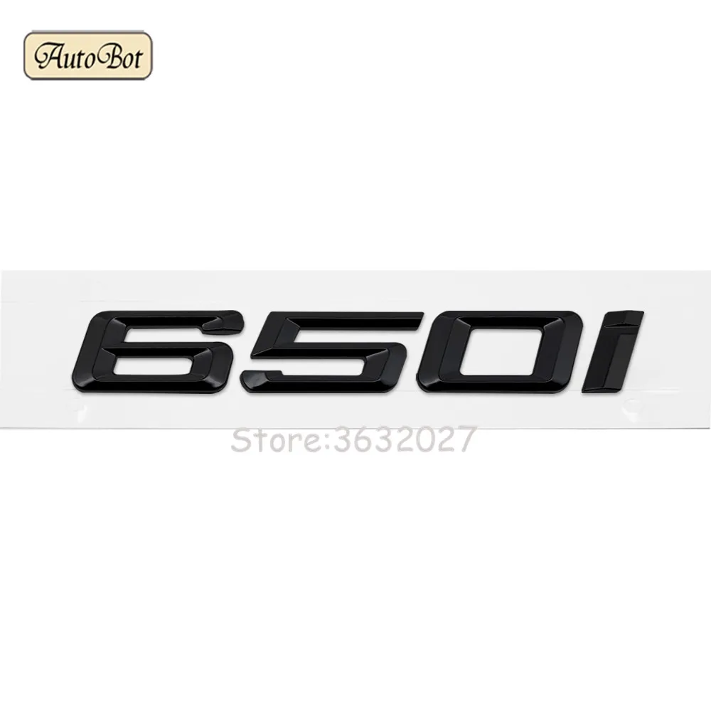 

630i 640i 645i 650i Chrome Number Trunk Rear Letter Emblem Decal Sticker For BMW 6 Series F06 F12 F13 E24 E63 E64