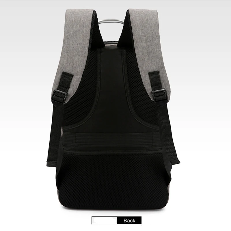 

Business Laptop Backpack Men Metal Portable Anti-theft Backpack for Teenager Student Schoolbag Leisure Travel Bag Backpack