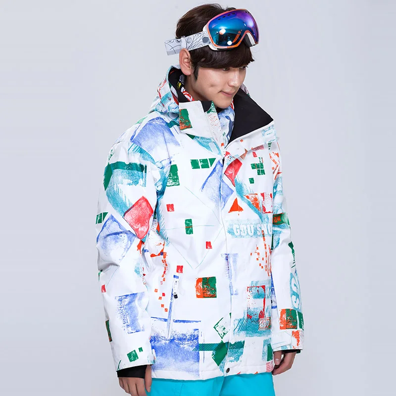 F ree ДОСТАВКА новый открытый мужской лыжный костюм с белым логотипом Спортивная