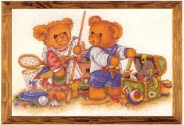 

Needlework,DIY Cross Stitch,Sets For Embroidery kits,11CT&14CT&16CT,Bear toys