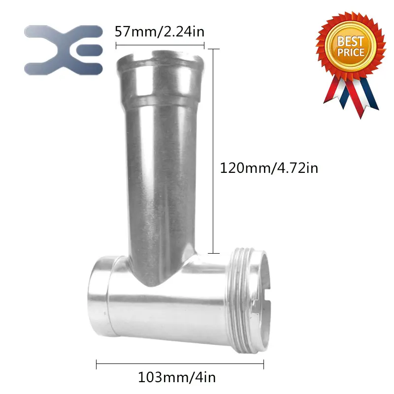 

1Pcs Food Grade Stainless Steel Meat Grinder Parts Fit Geepas Kenwood zelmer Moulinex Length 105mm Screw Grinder Auger Bushing