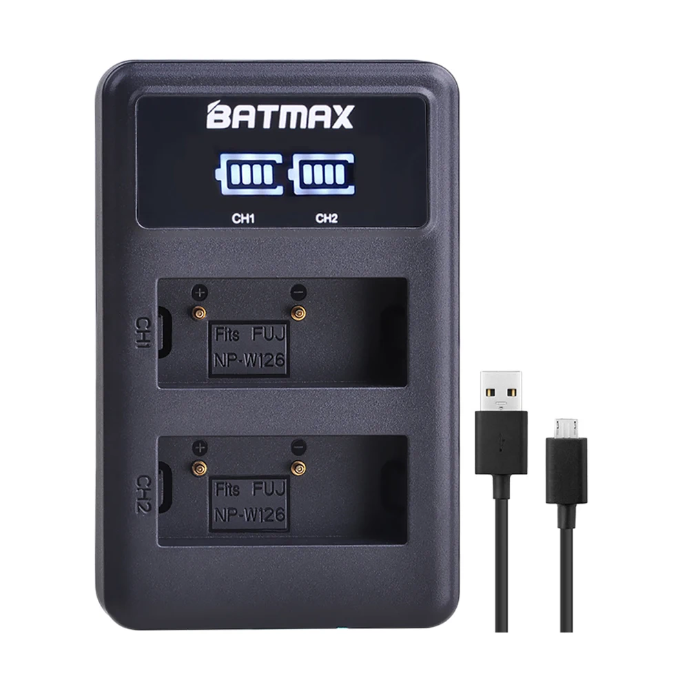 Светодиодный USB зарядное устройство для Fujifilm аккумулятор NP W126 W126S FinePix HS30EXR HS33EXR
