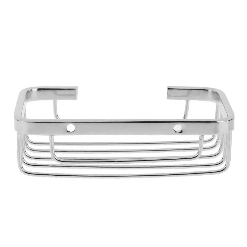 Stainless Steel Wall Mounted Shower Soap Holder Bathroom Toothpaste Storage Box Container Kitchen Soap Basket Tray Storage Rack