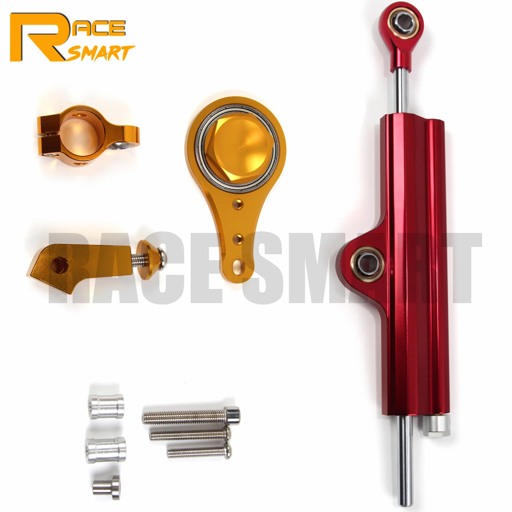 

Steering Stabilize Damper Bracket Mount Kit Safety Control Motorcycle Damper For KAWASAKI ZX6R 2005 - 2006 6061-T6 Aluminum