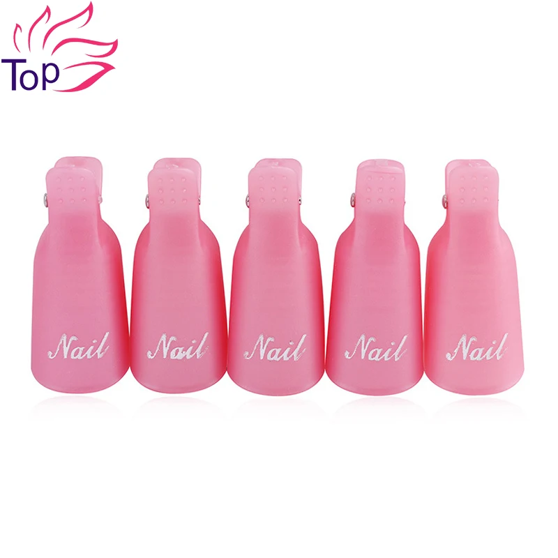 Инструменты для ногтей 10 шт./лот дизайна замачиваемый колпачок зажим УФ средство