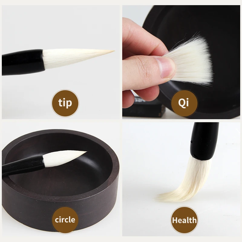 

3pcs Chinese Calligraphy Brush Pen Goat Hair Bamboo Writing Brushes Oil Painting Brush School Art Craft Supplies Color Random