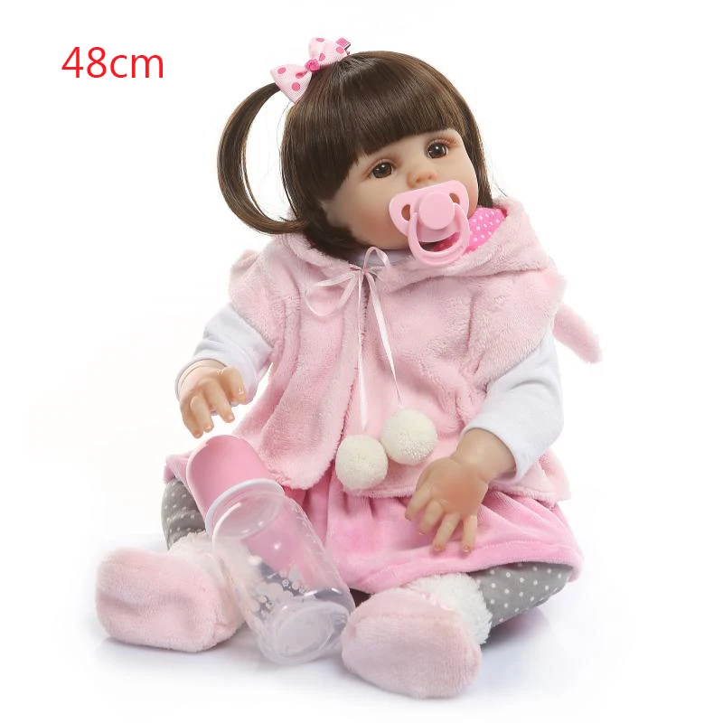 Кукла реборн NPK 48 см полностью силиконовая кукла-реборн ручной работы