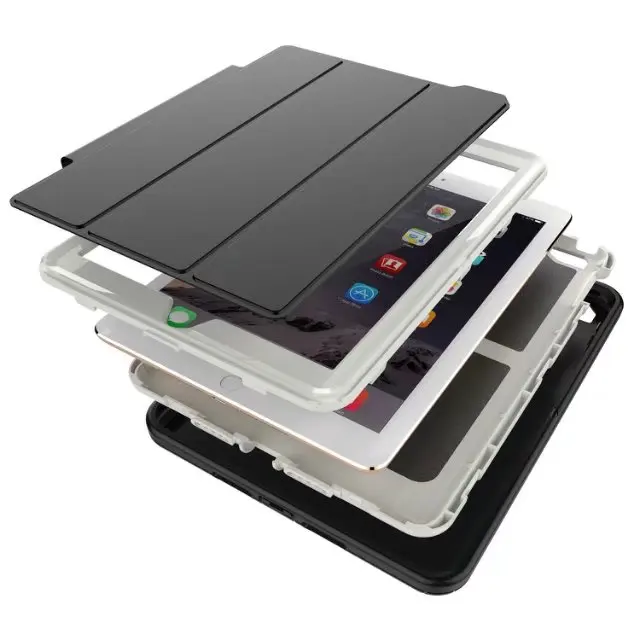 Shockproof Shell for Apple IPad 9.7 A1822 Stand Case New 2017 Armor Hybrid Defender Kickstand Cover+pen | Компьютеры и офис