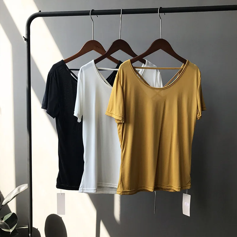 2018 новый летний узор короткий рукав женщина шею сзади пересечение bts harajuku