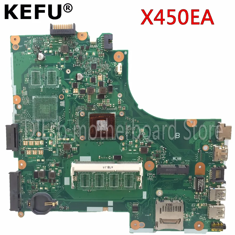KEFU X450EP материнская плата для ASUS X450EA ноутбука с процессом оригинальный тест