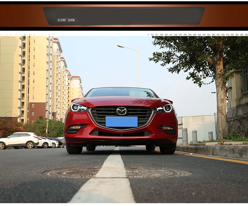 Чехол на головную лампу для Mazda 3 M3 Axela Mazda3, фары, светодиодный фонарь, DRL Объектив, двойной луч, би-ксенон, автомобильные аксессуары