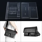 1 Набор, мужская сумка через плечо с акриловым шаблоном, 25x17,3x9,5 см