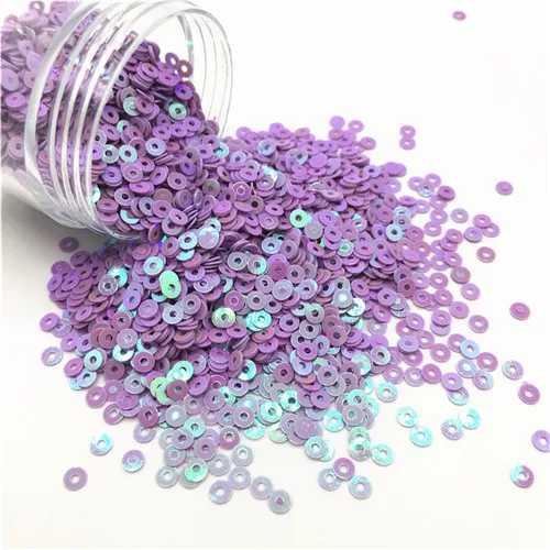 AB purple 3000 шт Блестки 3 мм, плоские круглые ПВХ неупакованные блестки раззноцветные часы крафтовые украшения на свадьбу Одежда Платье колпачки для обуви DIY аксессуар - Цвет: AB purple