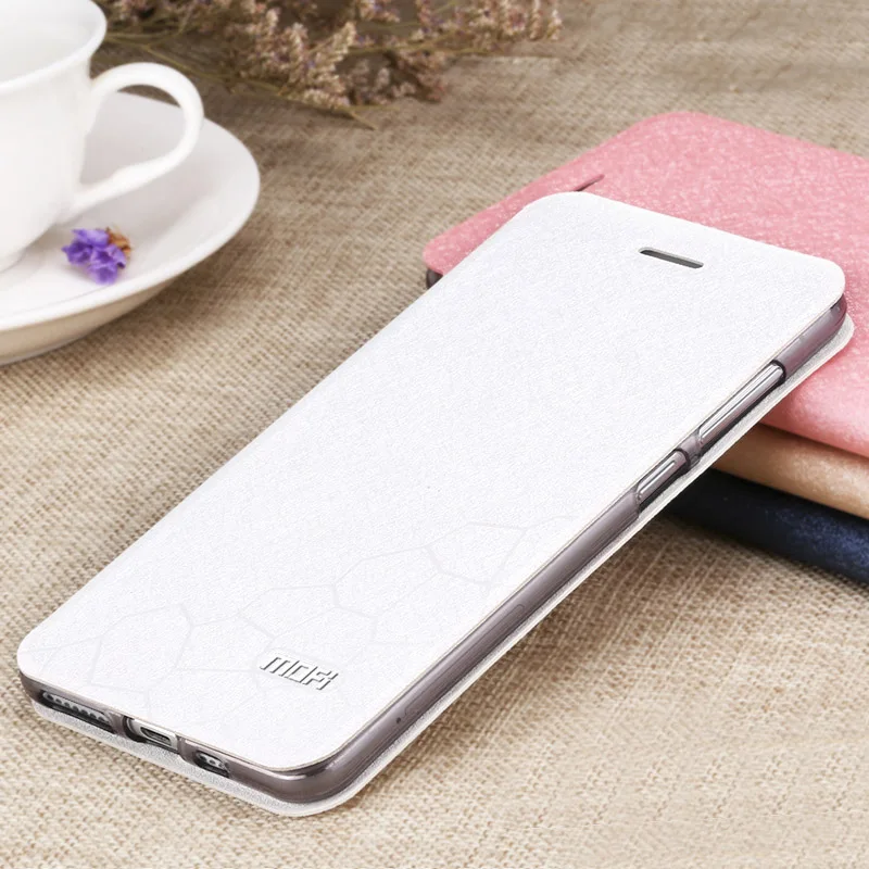 Для Xiaomi mi 5x A1 флип чехол mi 5x A1 крышка Xiaomi mi A1 жалуйста, принципиально кожи xio mi 5x чехол силиконовая накладка на заднюю панель с mofi синий - Цвет: White