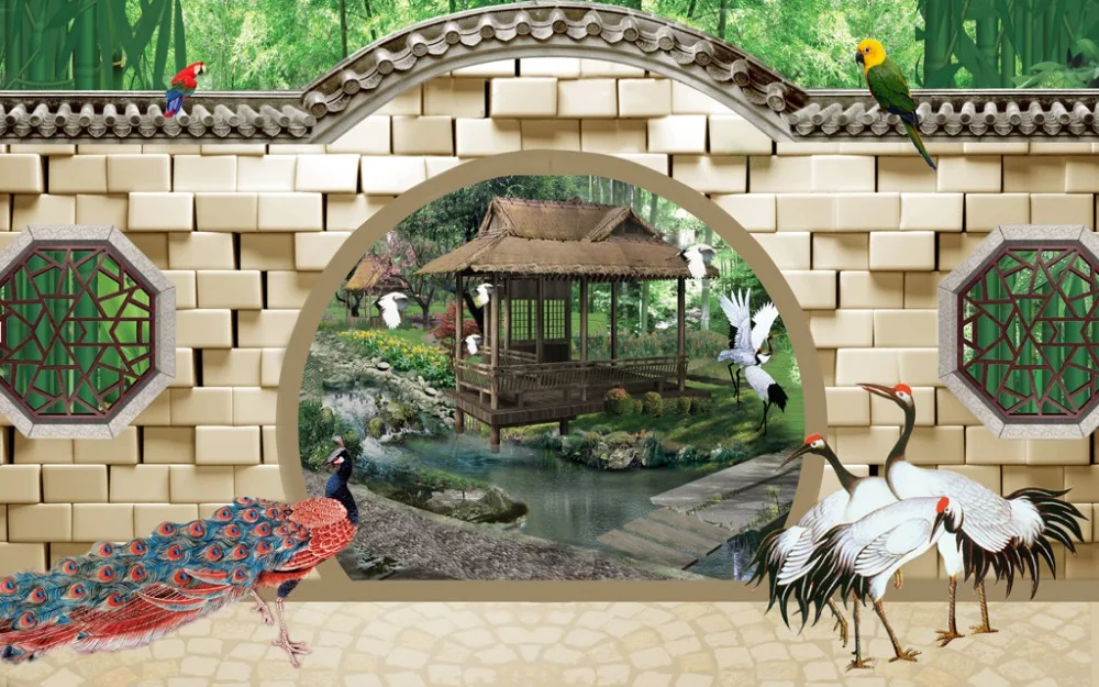

Factory diret sale 3D curtains arched door 3D Window Curtains For Bedding room