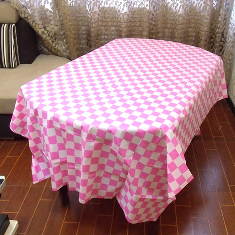 1 шт. одноразовая скатерть из черно белого пластика для пикника|Скатерти| |