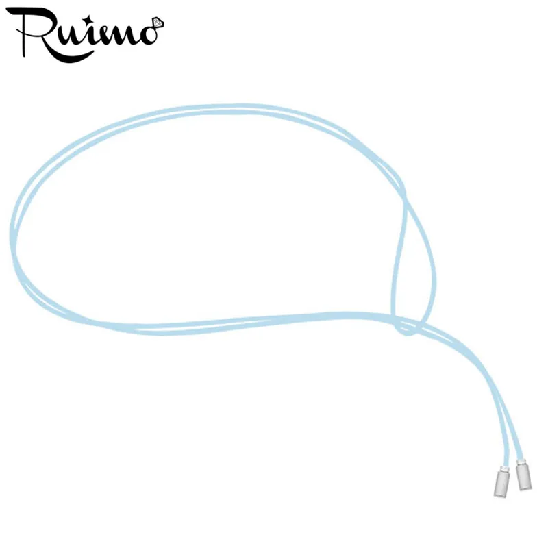 RUIMO 100CM Leather Rope Chain Long Suede Chokers Necklaces Charms With 316l Stainless Steel Pendants Women 15 Colors | Украшения и