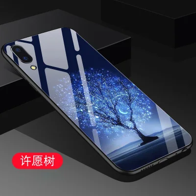 A7 Роскошный чехол из закаленного стекла, задняя крышка для Vivo X21, экран, отпечаток пальца, TPC, мягкий чехол, закаленное стекло для Vivo X21 UD, чехол s, оболочка - Цвет: A7