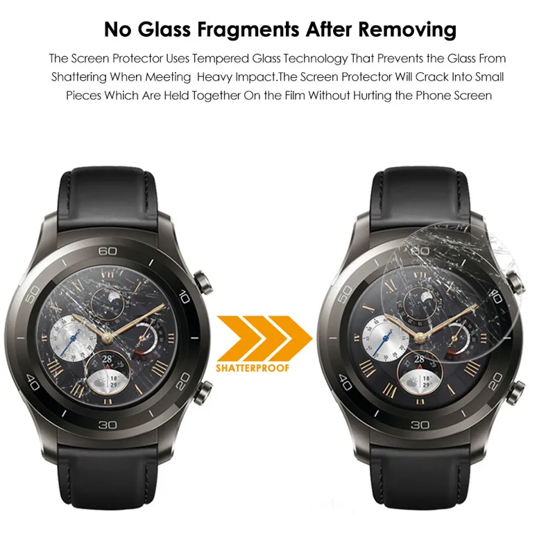 Qosea Для Huawei Watch 2 Ультра тонкий 2.5D Закаленное Стекло Анти стук 9 H Ясно Smart Экран