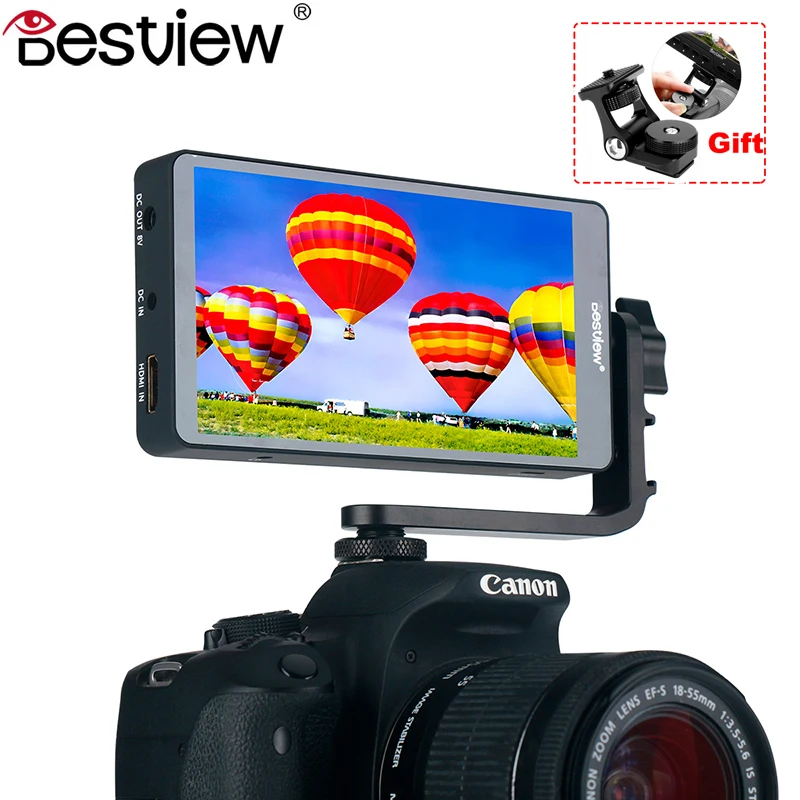 BesView S5 4 K HD 1080 P 5 дюймов монитор видеокамеры с L наколенник пластиной HDMI 360 вращения
