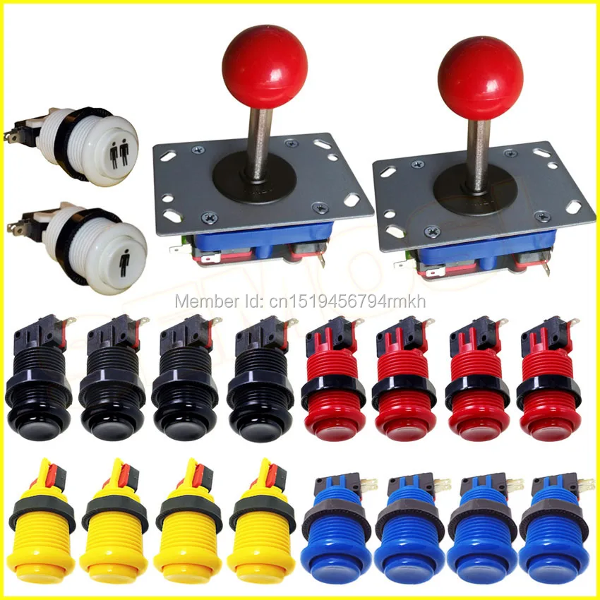 Аркадная игра сделай сам набор для 2 игроков с аркадным джойстиком боевые игры