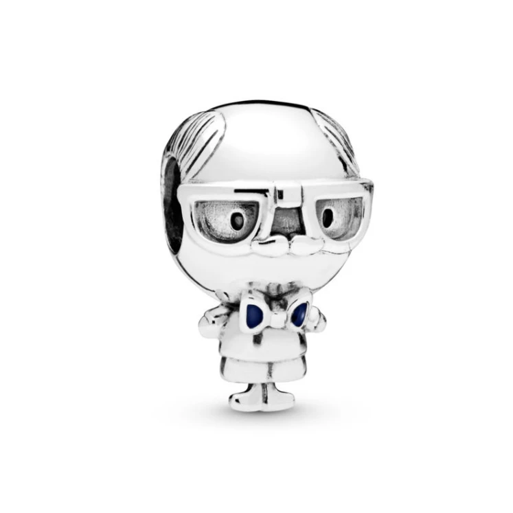 P-249 Couqcy, очаровательный бисер, индивидуальное ювелирное изделие, Европейский подарок, подвеска, Подходит для Pandora, сделай сам, 925, браслет, цветок, рюкзак, кость, собака, семья - Цвет: P-249