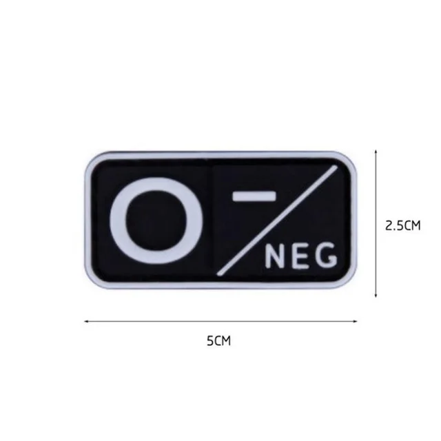 32 3D ПВХ A+ B+ AB+ O+ Положительный POS A-B-AB-O-отрицательный NEG Тип крови группа патч для одежды Военный резиновый нагрудный знак крючок и петля - Цвет: 32