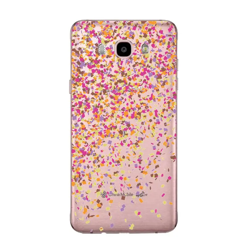 Розовый мягкий прозрачный чехол для телефона из ТПУ Samsung J3 J5 J7 S6 S7 S8 note8 A3 A5 C7 J2prime с