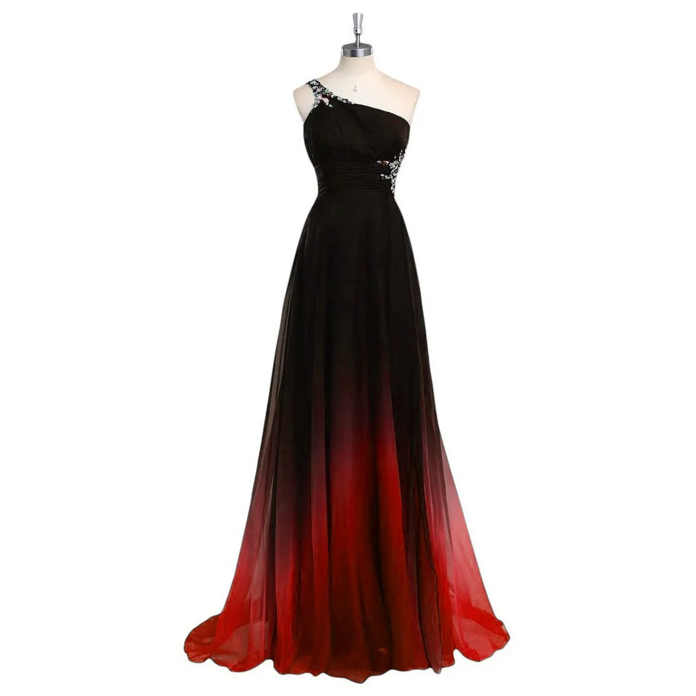 W. JOLI вечернее платье Элегантные Длинные Backless Пром 2019 Кристалл Pleat одно плечо