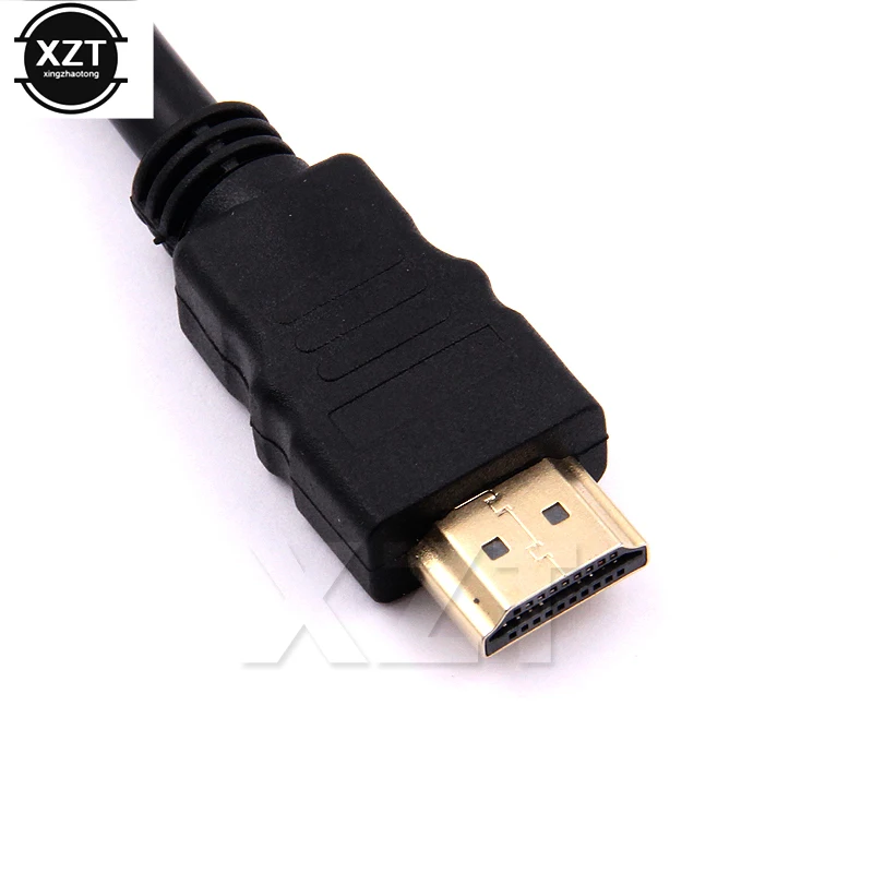 Новинка 1080P 1 шт. штекер на двойной HDMI-совместимый 2 гнездовой Кабель разветвитель