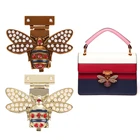 2 цвета, Женская металлическая застежка с Пчелкой сделай сам, поворотный замок для сумок, сумок, аксессуаров, сумка через плечо, кошелек, металлический замок, 2019 новый подарок