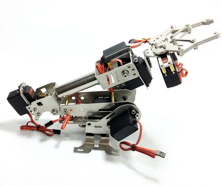 Модернизированная версия 6 Dof Arm для интеллектуального вращения манипулятора цифровой сервопривод установлен Dhl быстрая для Arduino