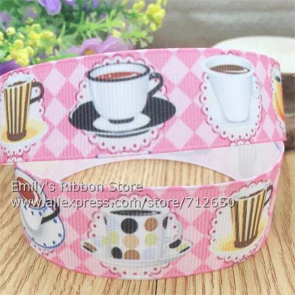 1 ''с фокусным расстоянием 25 мм ширина кексы печатных grosgrain ленты мультфильм