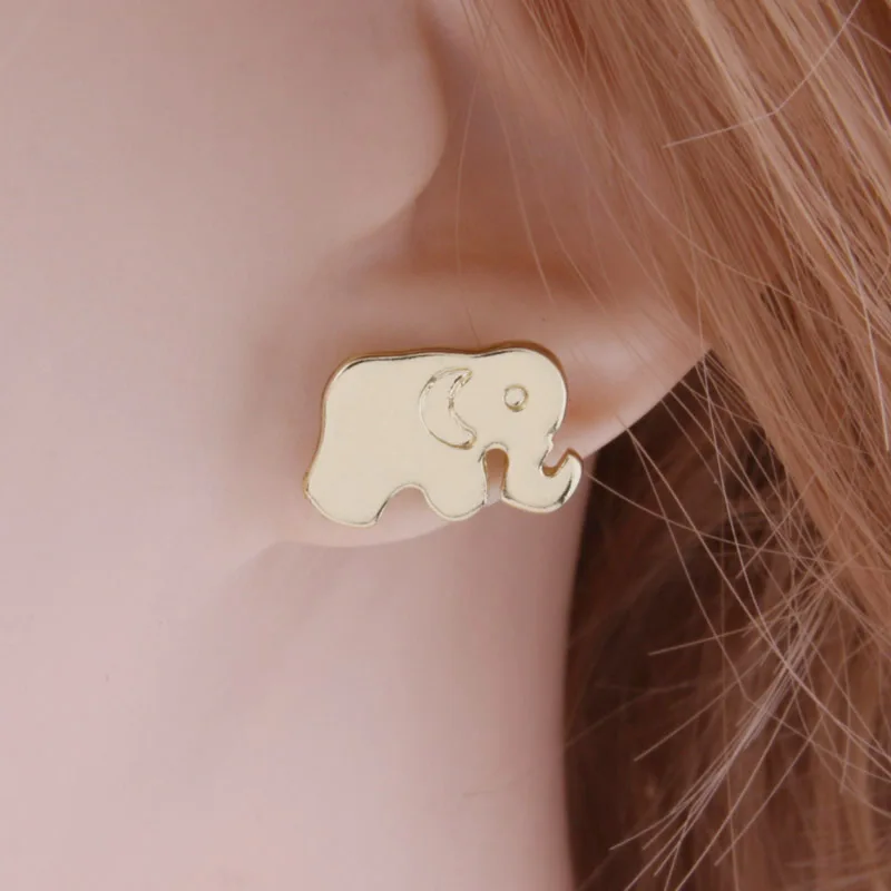 NeeFu серьги &quotWoFu&quot металлические брендовые для женщин слон большие Brinco Ear Oorbellen