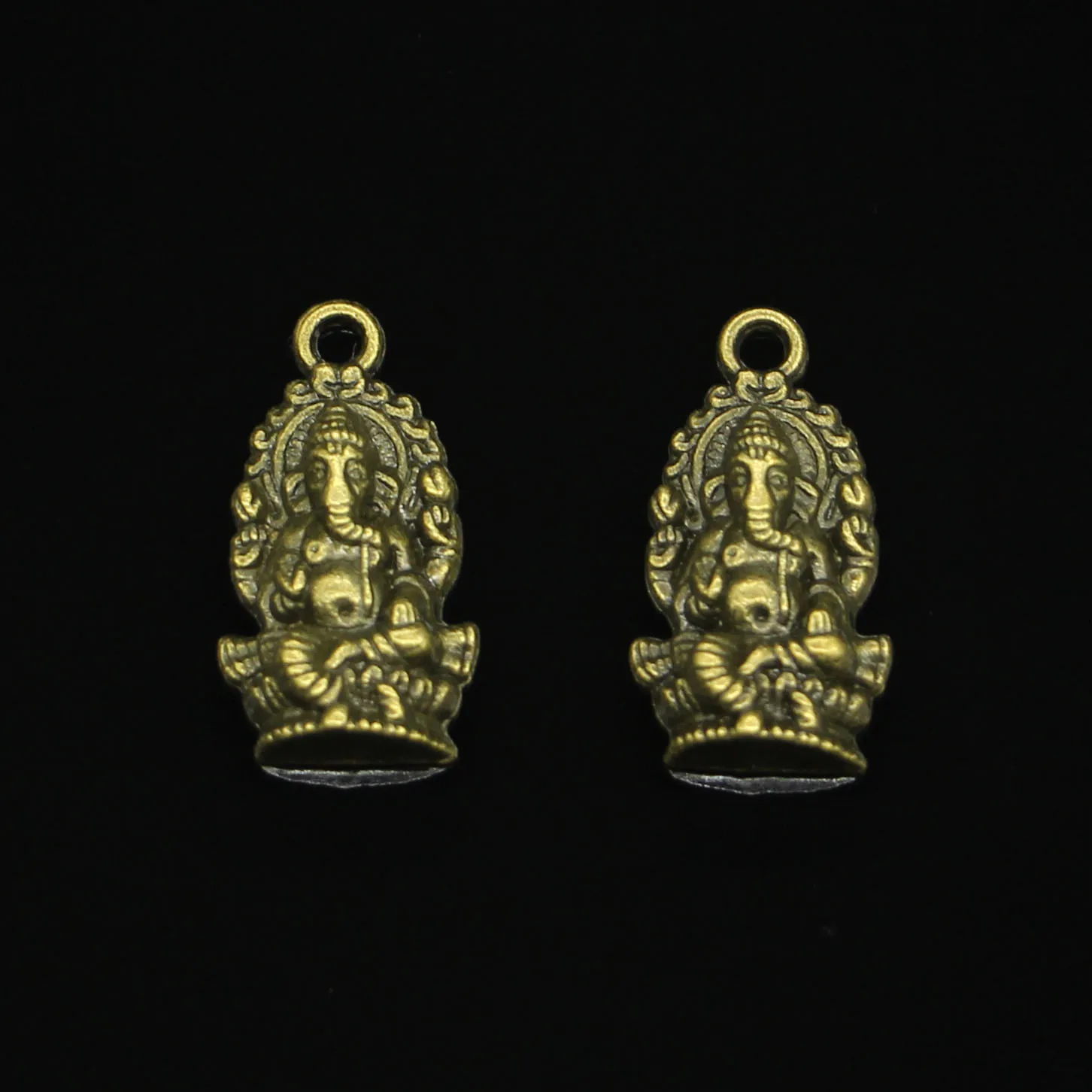 55pcs Antique Bronze Plated Ganesha elephant buddha Charms for Jewelry Making DIY Handmade Pendants 26*14mm | Украшения и