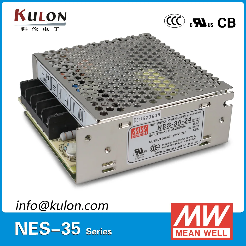 Оригинальный Meanwell NES 35 48 источника питания один выход 35W 48V 0.8A бренд MEAN WELL