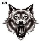 YJZT, 13,5 см * 13,2 см, свирепый волк, качественная ПВХ наклейка на автомобиль, наклейка 12-300523