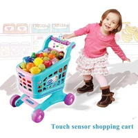 touch induction music early education shopping cart walker dual purpose