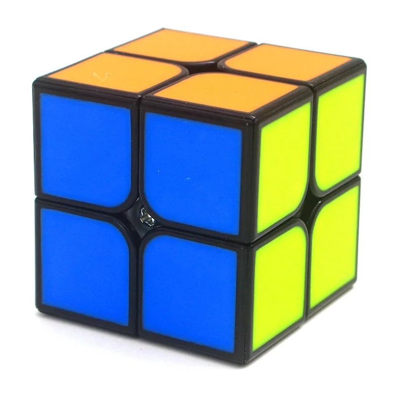 Новое поступление Циклон Мальчики FeiZhi 2x2x2 плитки Cube Magic черный профессиональный