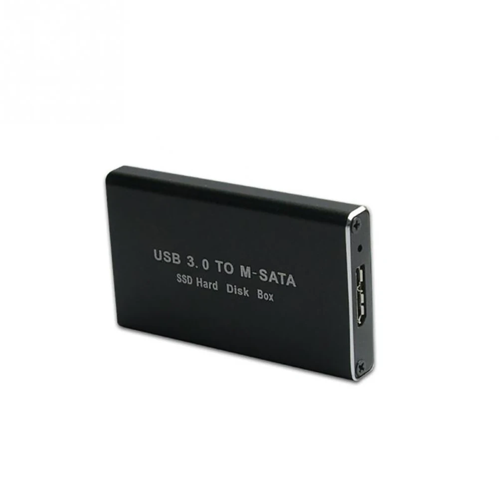 MSATA для USB 3,0 жесткий диск SSD корпус адаптер кабель чехол алюминиевый корпус hdd 2,5 коробка