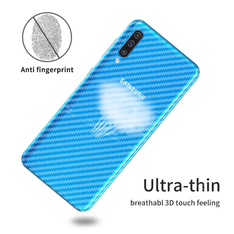 3D Защитная пленка для экрана из углеродного волокна задняя Samsung Galaxy A30 A50 полное