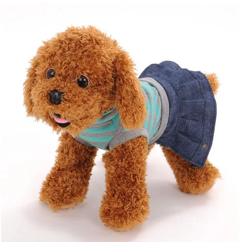 Plush Toy Dog Wearing A Skirt Teddy Lifelike Dolls Doll Pillow Children|doll stuffed toy|doll soft toydoll toy |