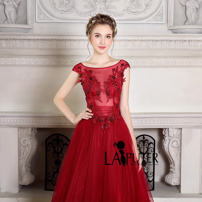 Женское вечернее платье бордового цвета недорогие платья для выпускного вечера