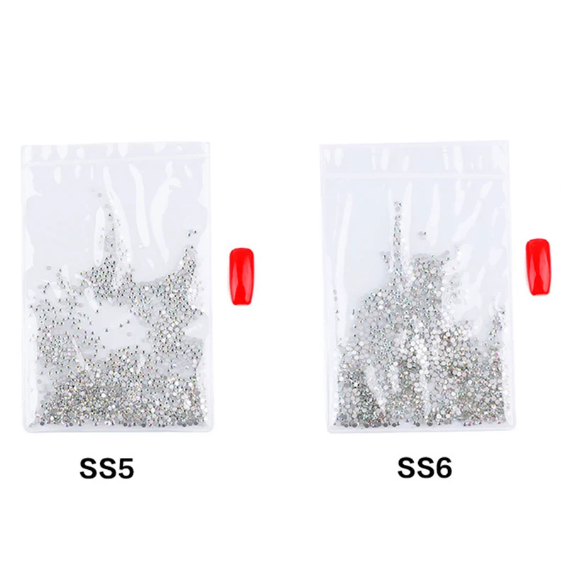 Высокий свет AAA rRhinestone Crystal AB Clear ss3 ss40 (1 3 мм 8 4 мм) Стразы без горячей фиксации с