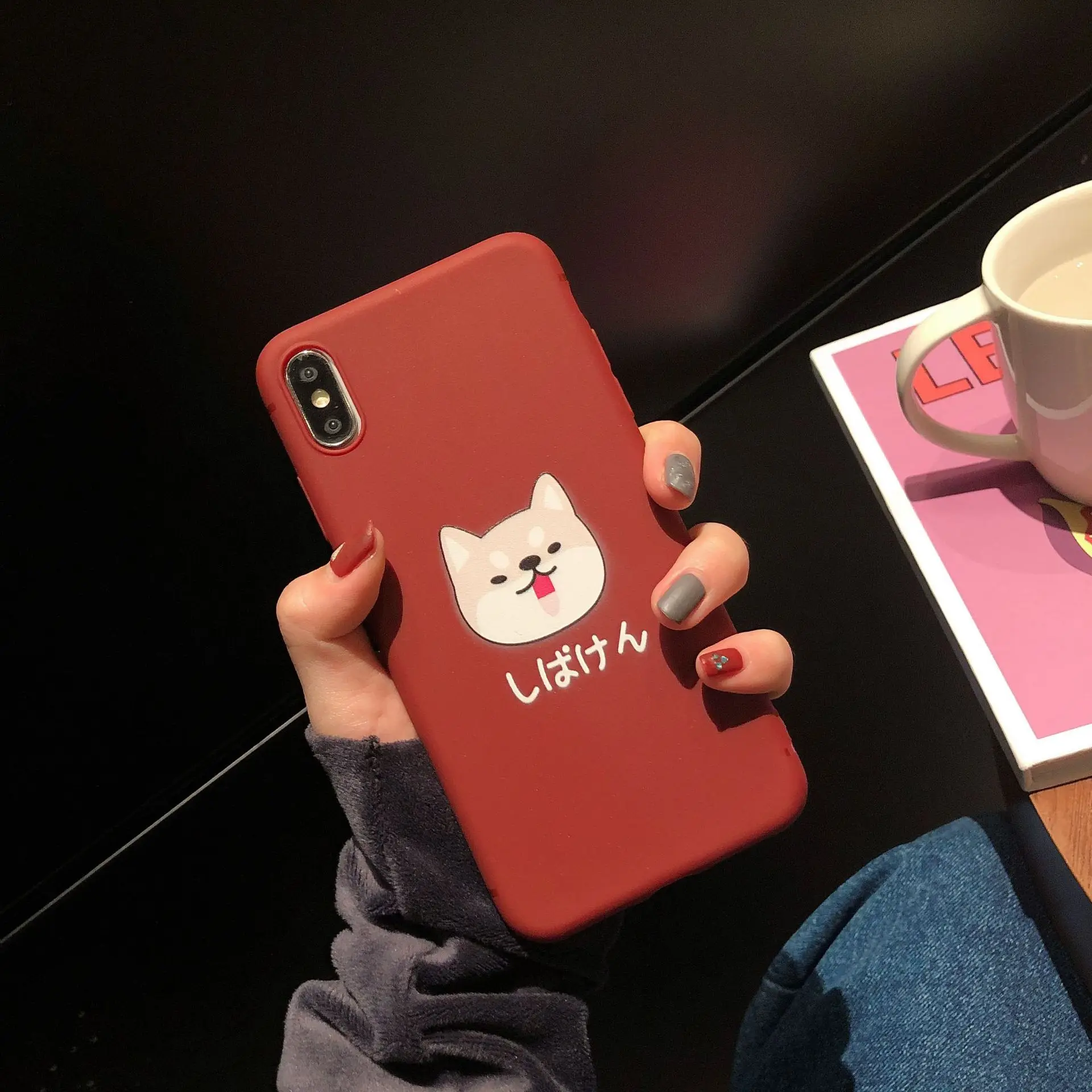 Модные милые пёс из мультфильма свинья чехол для телефона iPhone 6 6S 7 8 Plus X XR XS MAX