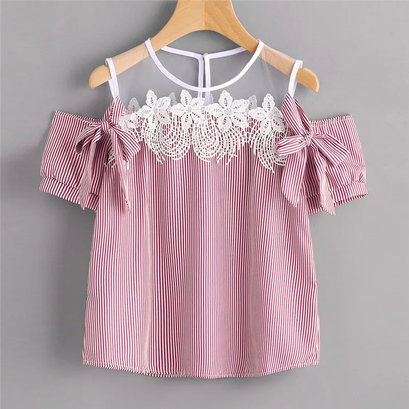 Trendy Style Shirt women Broadclot Chiffon Sleeveless Blouses Cold Shoulder Clothes Ruffle Elegant Vintage Drop Shipping Gifts |