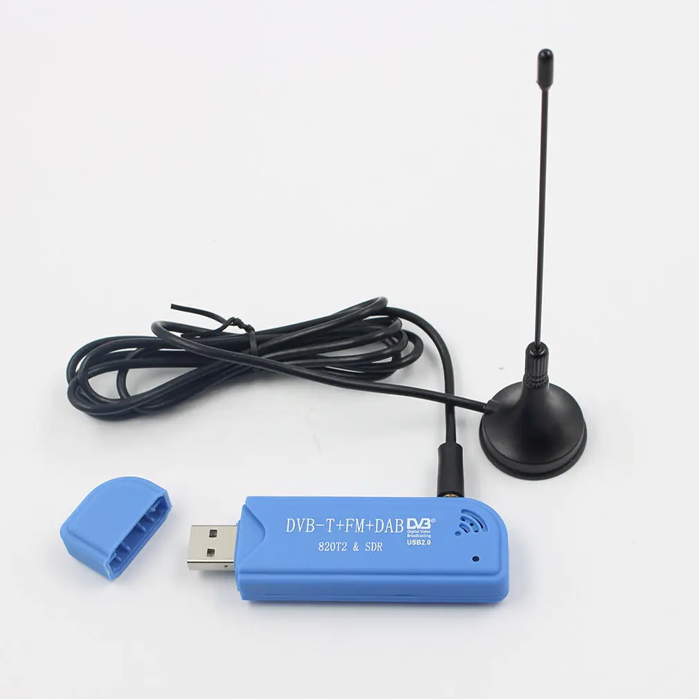 USB 2 0 цифровой DVB-T SDR + DAB FM HD ТВ тюнер приемник RTL2832U R820T2 | Электроника