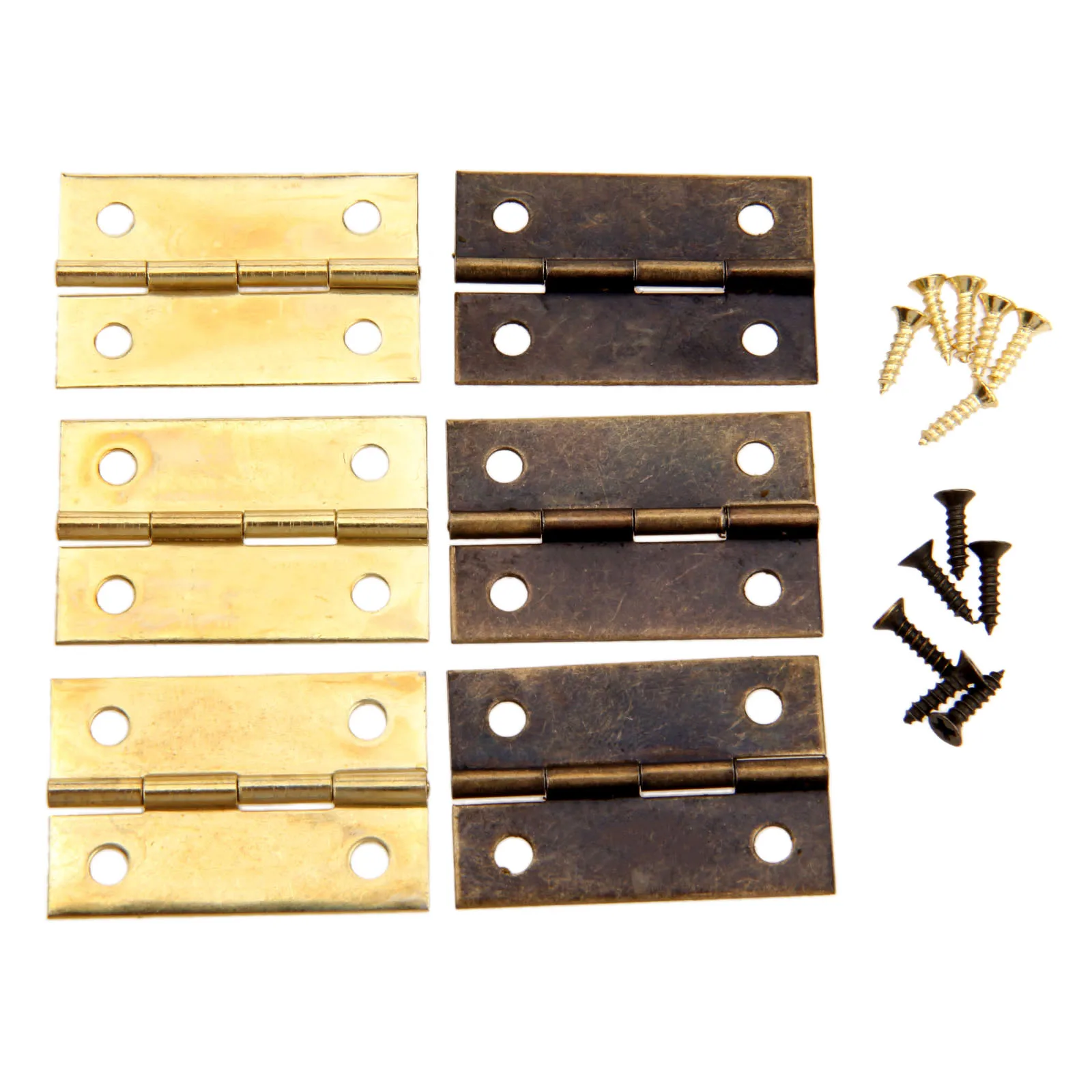20 шт. антикварные бронзовые/Золотые дверные петли для шкафа мебельные аксессуары